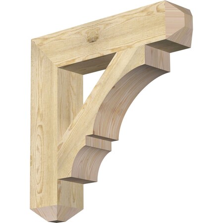 Ekena Millwork Balboa Craftsman Rough Sawn Bracket, Douglas Fir, 6"W x 30"D x 30"H BKT06X30X30BOA04RDF